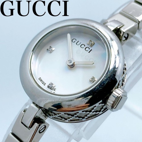 Orologio Gucci Diamantissima Shell Diamond rotondo 141 5 mm autentico nuovo dal Giappone