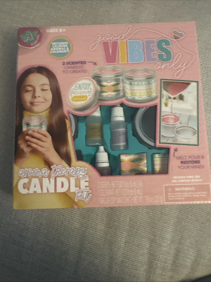 Kit de velas de aromaterapia Acade-Me Good Vibes Only artesanía para hacer velas para niños nuevo Foto 1 de 1