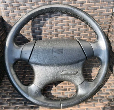 Leder-Lenkrad für Seat Cordoba, Arosa, Ibiza 6K  6K0 419 091 J / 1L0 419 091 G - Bild 1 von 4