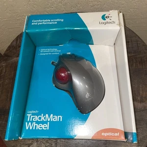 New/Sealed. Logitech TrackMan Wheel Optical Wired Computer Mouse USB Open Box - Picture 1 of 5