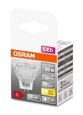 10 x 12V 2.5W MR11 GU4 LED Light Lamp Globes Bulbs Warm White 2700K Clearance  - Image 1 of 2