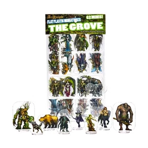 Flat Plastic Miniatures: The Grove; 62 Unique Forest-Themed Minis for DND 5e ... - Picture 1 of 9
