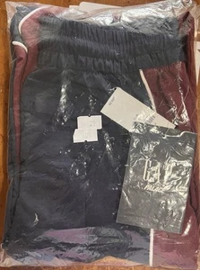 GAP x Palace Kids Athletic Track Pants Navy Burgundy Joggers Sweatpants S - Picture 1 of 4