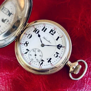 2 ⭐️⭐️ Scarce 1898 Hamilton 16s/21j 961 Private L. Hunter Sterling Pocket Watch - Picture 1 of 18
