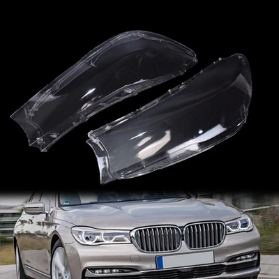 2x Headlight Lens Cover Shell Clear For BMW 7 Series G11 G12 740i 750i 2016-2019 - Image 1 of 4
