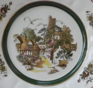 Princess House English Rural Scenes Wall Plate Grindley of Stoke Exclusively  - Picture 1 of 5