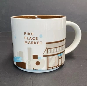 479 Starbucks You Are Here Pike Place Market Mug 2014 14oz Collectors Seattle - Picture 1 of 12