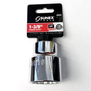 Sunex 49023C 3/4" Drive 1-3/8" Chrome Socket 12pt Socket - Picture 1 of 1