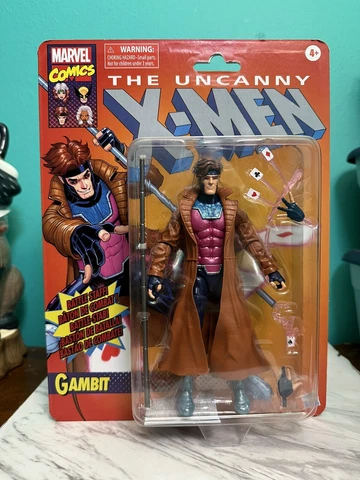 2018 Marvel Legends X-Men Retro Series Gambit 6" Figure ToyBiz Cover