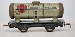 Marx 553 ATSF Santa fe Car Litho, Silver, O Gauge Freight 1:48 Scale - Picture 1 of 5