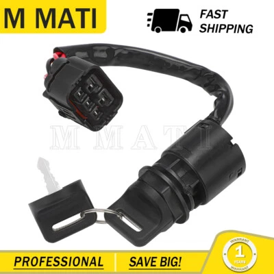 INTERRUPTOR DE ENCENDIDO PARA HONDA 2009-2013 ROJO GRANDE MUV700 35100-HL1-A01 2 LLAVES Foto 1 de 4