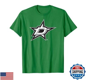 Dallas Stars Icon Kelly Green Officially Licensed T-Shirt - Picture 1 of 1