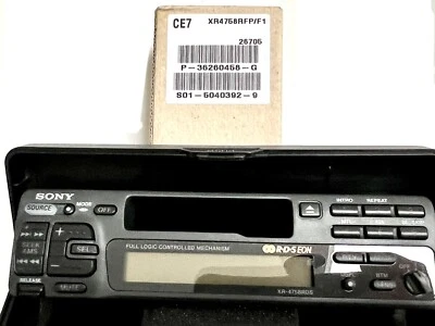 Sony Volkswagen 1990's cassette radio  Face XR-4758 4759RDS FRONT PANEL only - Image 1 of 3
