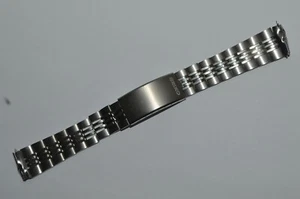 SEIKO 19mm Watch Strap Silver Color Stainless Steel Made in Japan Sold For Parts - Picture 1 of 23