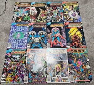 Crisis on Infinite Earths #1-12 7 8 DC Comics 1985 Complete Set Run Mid Grade - Picture 1 of 13
