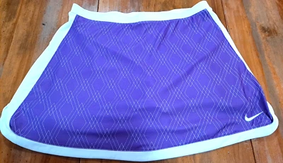 Nike Tenis Falda Corta Dri-Fit Niñas Adolescentes 14-16 Grande Púrpura Forrada Geométrica S Foto 1 de 4