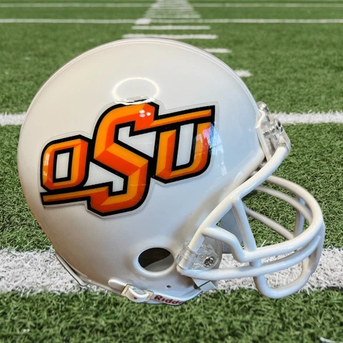 Oklahoma State Cowboys Riddell Mini Helmet 3 5/8 White Helmet  2001-2014 Cover