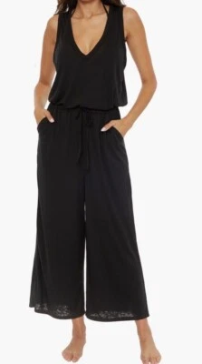 Nuevo Mono BECCA Para Mujer Talla M Playa Fecha, Cubierta de Playa Negro Foto 1 de 4