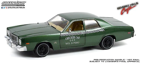 Plymouth Fury Checker, Beverly Hills Cop 1976, Greenlight 1/18 - Immagine 1 di 1