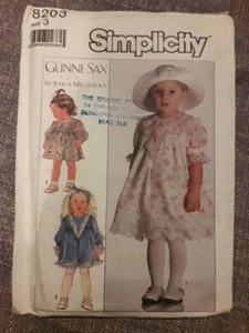 Mädchen Kleid Schnittmuster Simplicity 8203 Größe 3 Gunne Sax Jessica McClintock  - Bild 1 von 4