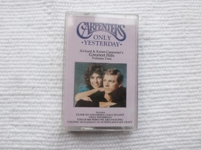 CARPENTERS ~ ONLY YESTERDAY ~ GREATEST HITS VOL 2 ~ 1990 TURKISH CASSETTE TAPE - Image 1 of 4