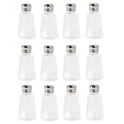 CHEF-HUB 2OZ PANEL SALT & PEPPER SHAKER FOR CAFES, RESTAURANTS ETC (Pack of 12)