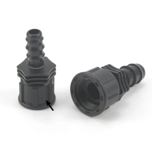 1 Pcs Female Thread Plastic Hose Barb Fitting Size 1/2" *13/16mm 3/4"*13/16mm - Picture 1 of 5