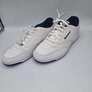 Reebok Club MEMT Men's sneakers White/Navy Leather Memory Tech Size 10 - Picture 1 of 8
