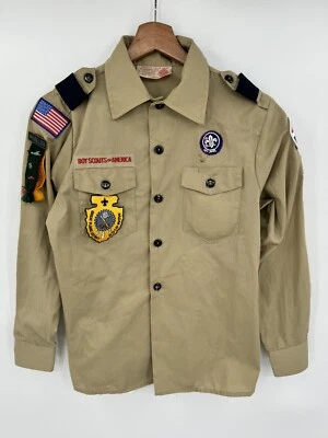 Boy Scouts of America Cub Scout Uniforme Juvenil Camisa Manga Larga EE. UU. Talla Mediana Foto 1 de 4