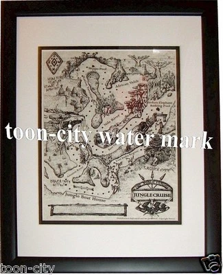 ⚫ Mapa Oficial Disneyland Jungle Cruise Skipper Guias de Barco NOVO estado não usado - Imagem 1 de 4