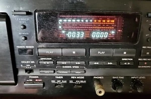Denon DRW-580 Precision Audio Dual Cassette Deck Dolby HX - Picture 1 of 6