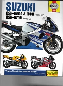 Haynes Service and Repair Manual Ser. Haynes Suzuki GSX-R600 and 1000 '01 to '02 - Imagen 1 de 2