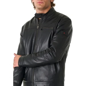 PEUTEREY UOMO SAGUARO FW GIUBBINO PELLE PEU5263 LEATHER biker Inverno NERO 600€ - Imagen 1 de 6