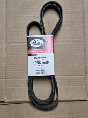 New Gates K080956HD Serpentine Belt 2008-10 Ford F-250 F-350 F-450  - Image 1 of 2