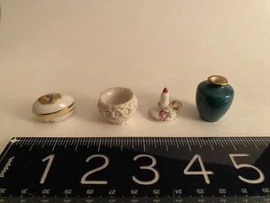 Casa delle bambole vintage miniatura Limoges, bel vaso giapponese RARO ed elegante ciotola - Foto 1 di 15
