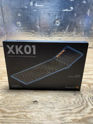 ProtoArc Portable Full-Size Keyboard Tri-Fold Wireless Blue - Image 1 of 4