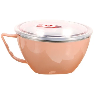  Stainless Steel Pasta Bowl with Handle and Lid, Soup Bowls, - Image 1 of 4