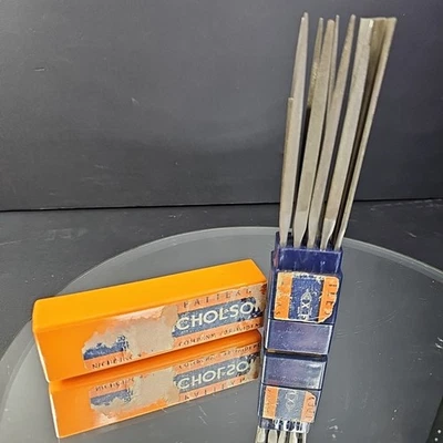 Set of 12 NICHOLSON X.F. #0 Needle Files 6-1/4" Round Handle Made in USA - Image 1 of 4