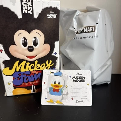 POP MART Disney Mickey семьи милый вместе брелок запечатанная сумка - Дональд - Изображение 1 из 4