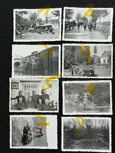 8X German ww2 Bahnhof Radom Gefangene Dorf Polen Grab Poland Photo album - Picture 1 of 10
