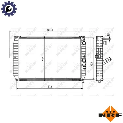 RADIATOR ENGINE COOLING 51564 FOR 8140.43 2.8L 4cyl - Image 1 of 4