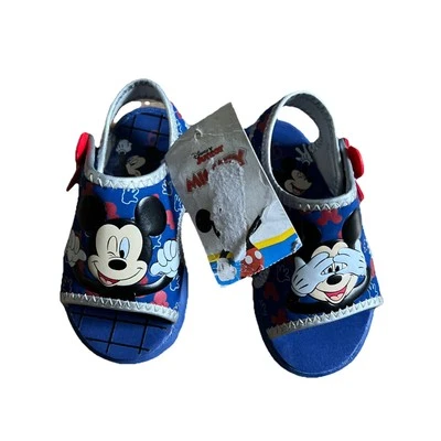 Nuevo con etiquetas Sandalia Disney Infantil Niño Mickey Azul Talla 6 Ligera Foto 1 de 4