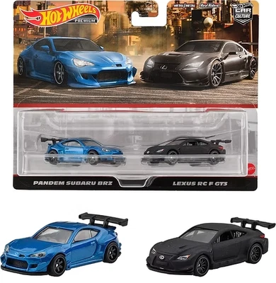 Hot wheels premium 2 pack pandem subaru brz - lexus rc f gt3 - Immagine 1 di 2