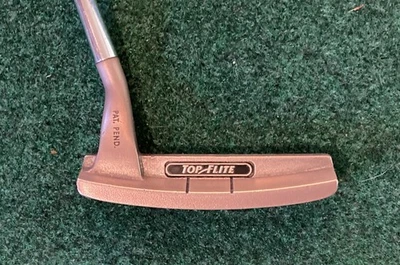 TOP FLITE MICRO GROOVE MANGANESE BRONZE TOUR BLADE PUTTER - 34" - EXCELLENT - Image 1 of 4