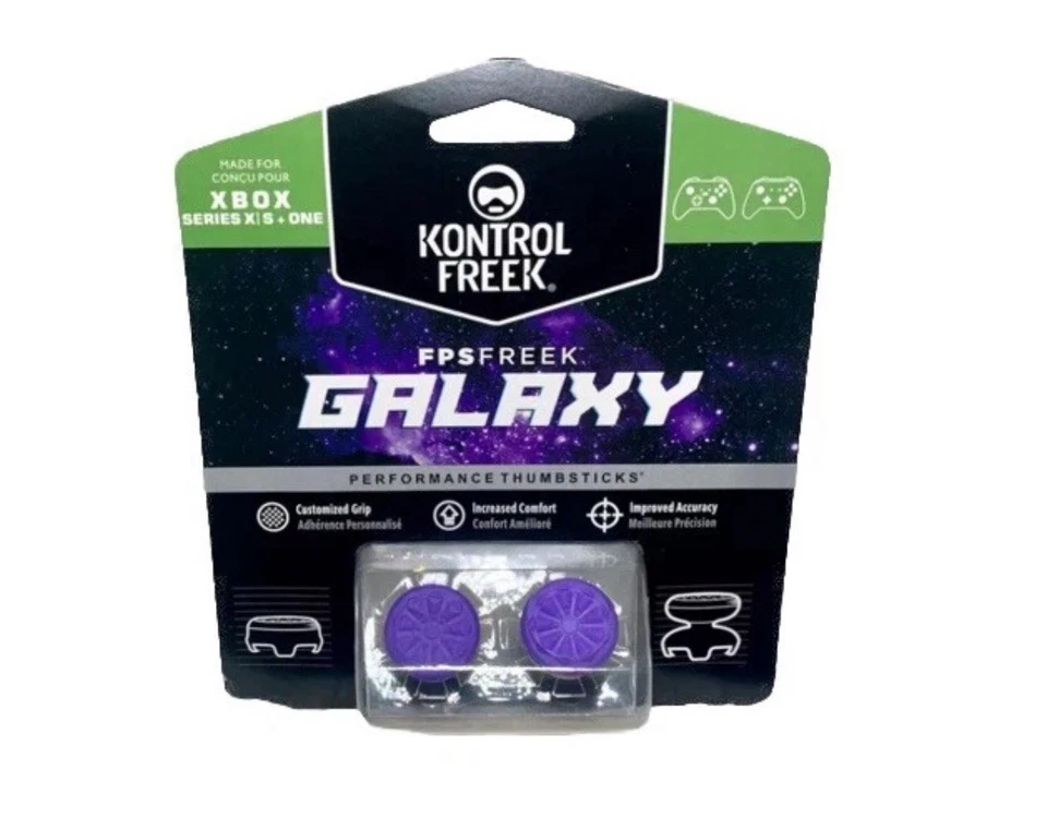 Purple Galaxy Kontrol Freek FPS Freek Performance Thumbsticks Xbox controllers - Image 1 of 1