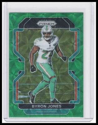 2021 Panini Prizm - Byron Jones - Green Scope #/75 - Image 1 of 2