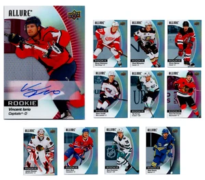Vincent Iorio 2023-24 Allure Red Rainbow Auto #134 + 10x Rookie RC Lot - Picture 1 of 23