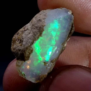 10.30 Cts Natural Opal Rough AAA Quality Ethiopian Welo Fire Opal Raw Gemstone - Picture 1 of 9