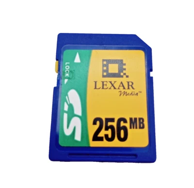 Memory Card Lexar Media 256MB SD High Performance For Digital Devices - Image 1 of 2