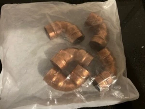 22mm Yorkshire Solder Ring Copper 90 Degree Elbow YPS12 34987 Pack of 5 - Picture 1 of 3